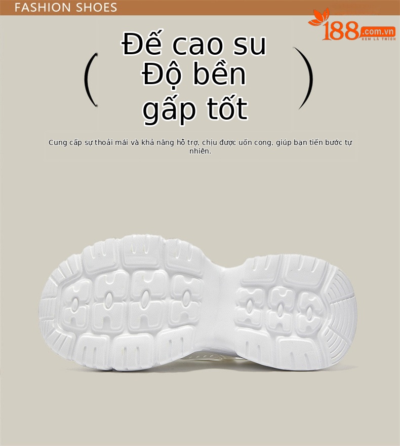 Giày sneaker nữ chunky đế dày lưới thoáng khí họa tiết rỗng mùa hè 2025 — SSD1112E4Q màu trắng nhạt, SSD1112E4Q màu hồng chi tiết 10