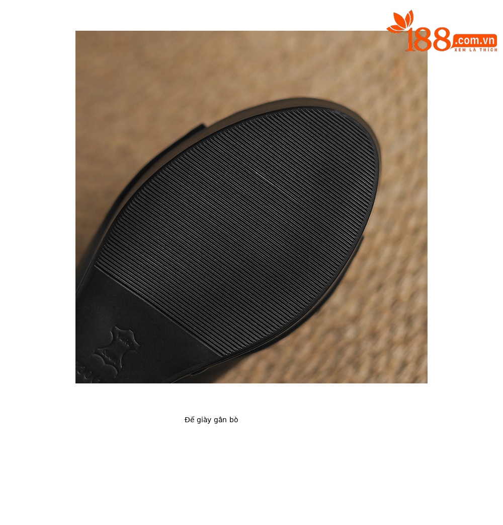 Sandal cao gót đế xuồng nữ hở mũi quai ngang gót 10 cm — Đen [da cừu] chi tiết 21