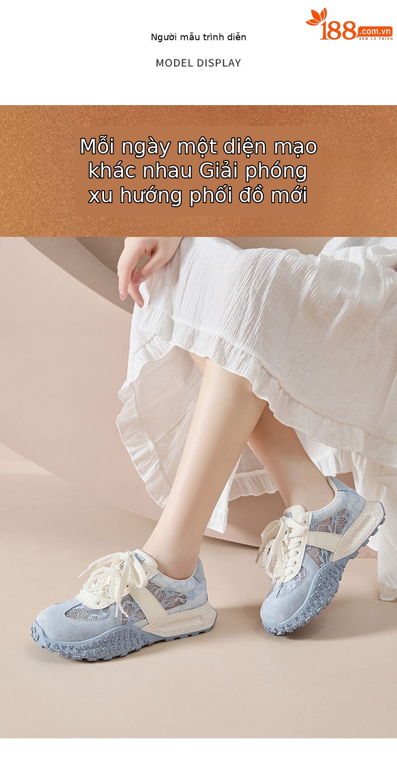 Giày sneaker nữ lưới thoáng khí phong cách Đức retro 2025 — màu xanh, Tím, Màu trắng nhạt, màu vàng chi tiết 6