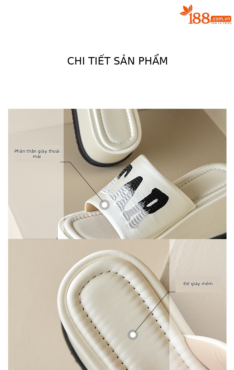 Dép sandal nữ đế xuồng mũi hở gót 8/10 cm phối màu mùa hè 2025 — Màu trắng nhạt 8cm, Trắng nhạt 10cm, Đen 10cm, Đen 8cm chi tiết 19