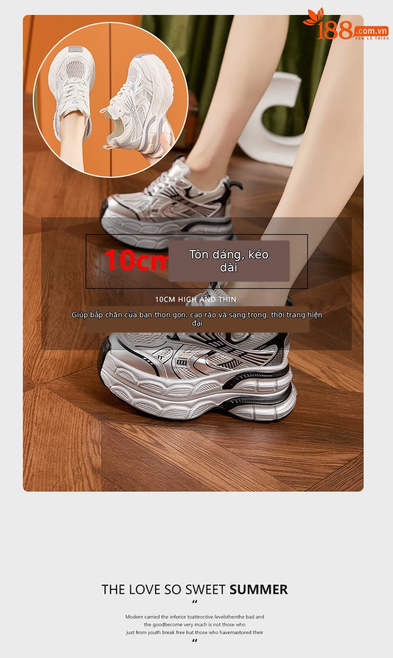 Dép sandal nữ quai chữ V đơn giản, đế bệt, thoáng khí mùa hè — Trắng, Bạc chi tiết 9