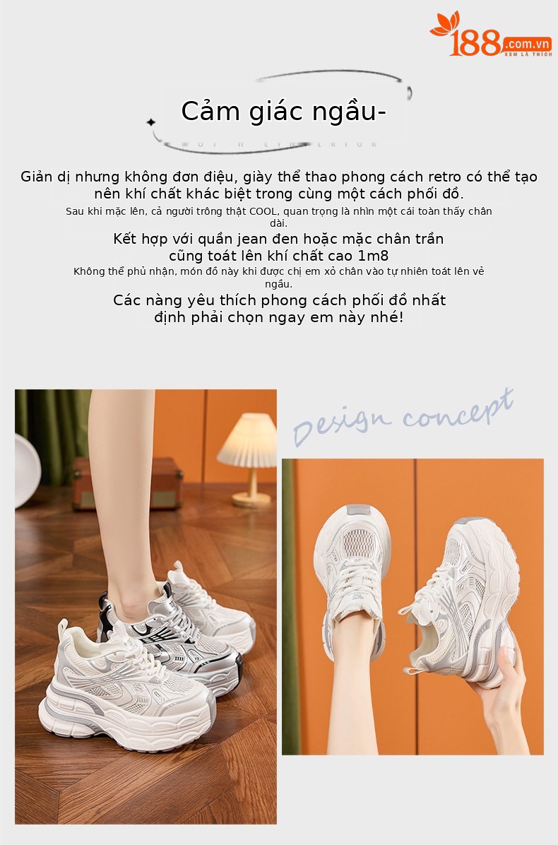 Dép sandal nữ quai chữ V đơn giản, đế bệt, thoáng khí mùa hè — Trắng, Bạc chi tiết 4