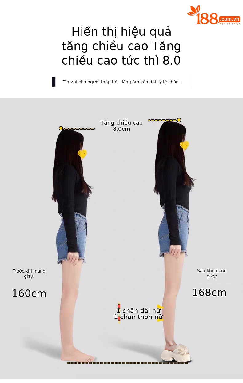 Dép sandal nữ quai chữ V đế bánh xốp cao 5 cm họa tiết hoa mùa hè 2025 — Màu be, Màu đen chi tiết 4