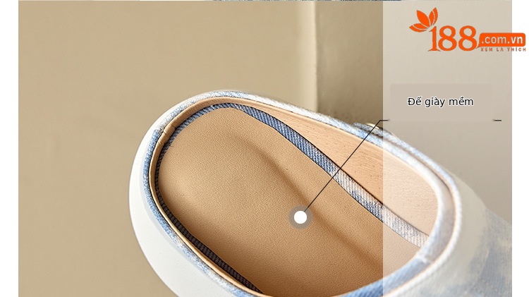 Dép cao gót platform đế dày 8 cm phong cách Trung Hoa, mũi kín, xỏ lười, hai kiểu mặc — màu xanh nhạt chi tiết 17