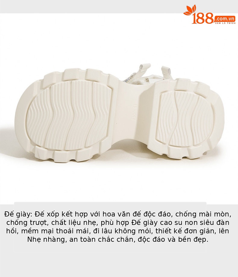Dép sandal nữ quai chữ V đơn giản, đế xốp nhẹ, mũi tròn — Len thuần, Đen chi tiết 7