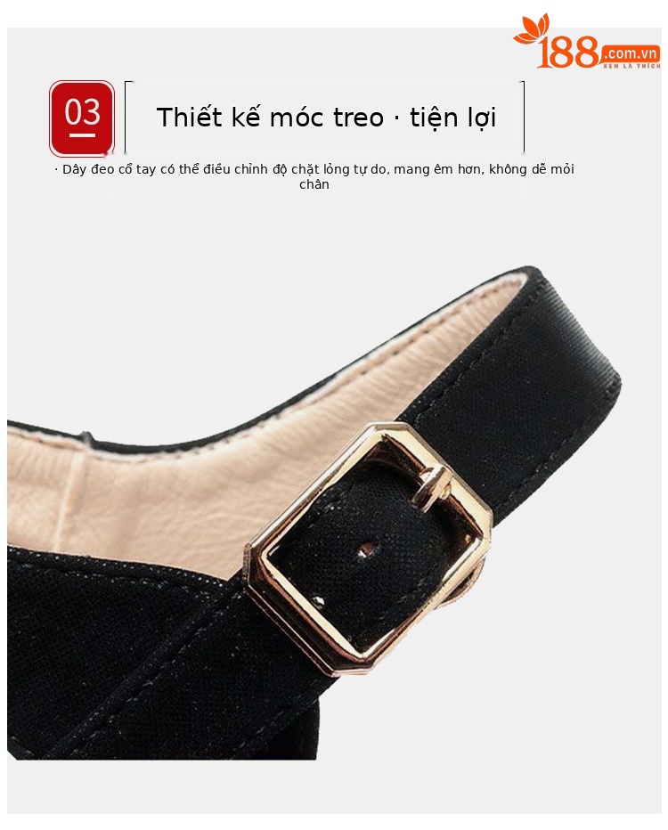 Sandal cao gót nữ hở mũi gót vuông 7–9 cm – giày da mũi cá thanh lịch, phù hợp sườn xám, dạ tiệc — Vàng 9cm, Đen 9cm, Vàng 7cm, Đen 7cm chi tiết 10