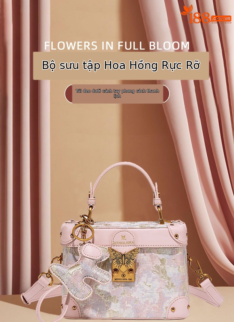 Túi hộp nữ thời trang cá tính thiết kế mới xuân hè, dáng hộp đeo chéo đi làm đa năng chi tiết 1
