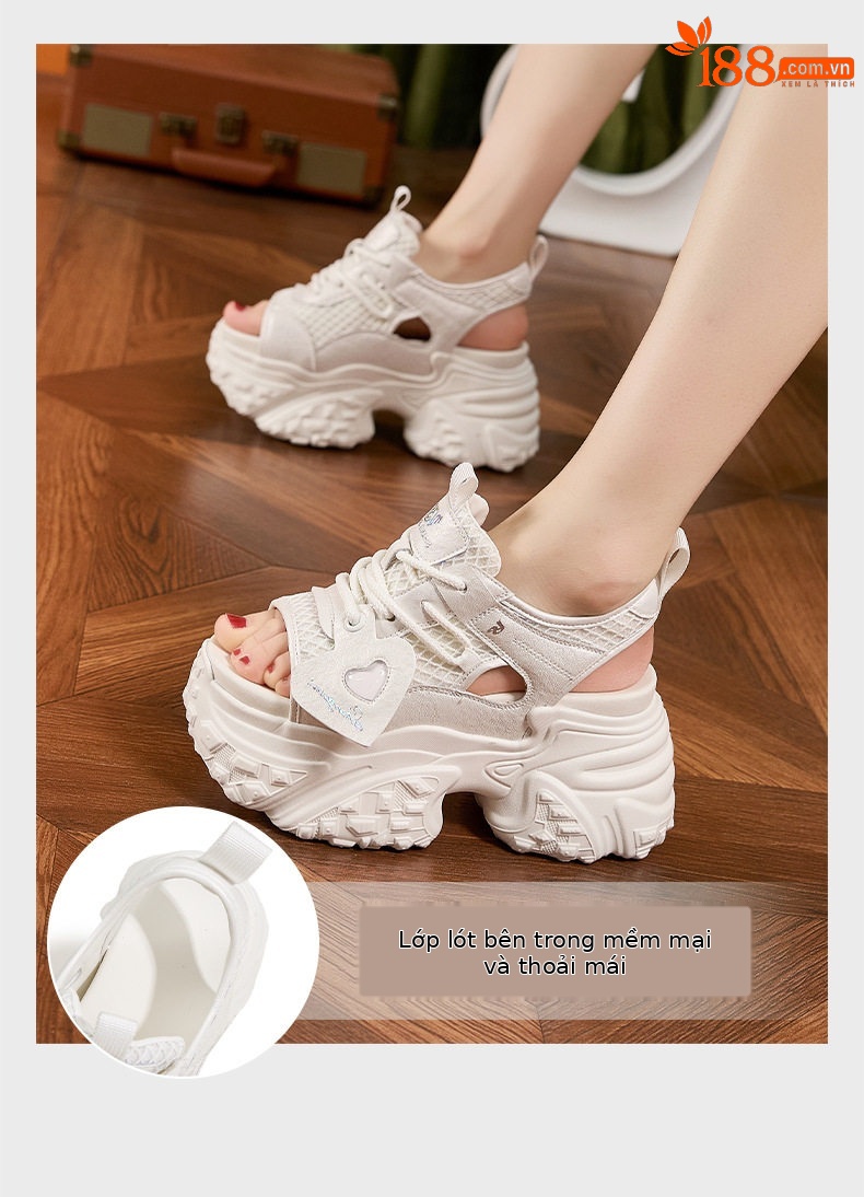 Dép sandal xỏ ngón đế bệt thể thao mùa hè cho nữ — Bạc, Trắng, Đen chi tiết 4