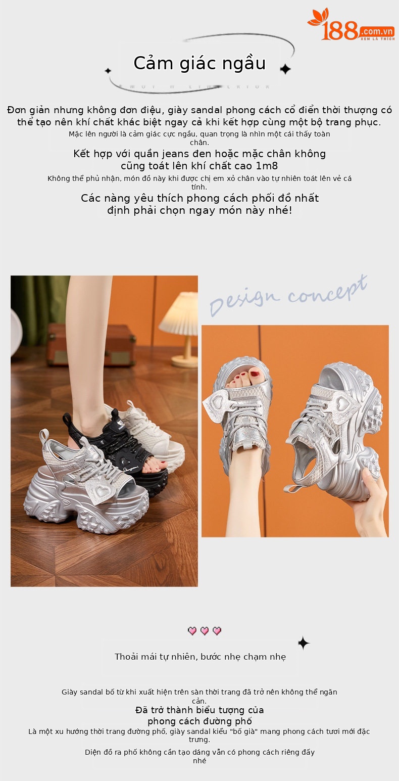 Dép sandal xỏ ngón đế bệt thể thao mùa hè cho nữ — Bạc, Trắng, Đen chi tiết 3