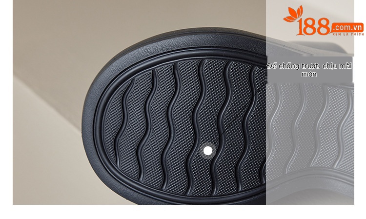 Sandal nữ đế xuồng dày 8cm quai ngang hở mũi phong cách La Mã — đen, trắng chi tiết 16