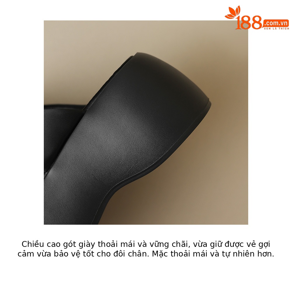 Dép sandal nữ xỏ ngón đế xuồng cao gót platform hoa nổi — Màu đen, Màu mơ chi tiết 18