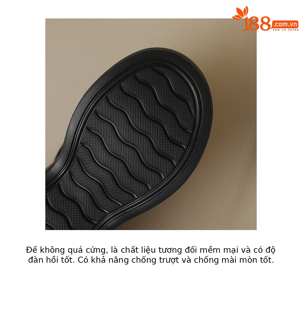 Dép sandal nữ xỏ ngón đế xuồng cao gót platform hoa nổi — Màu đen, Màu mơ chi tiết 19