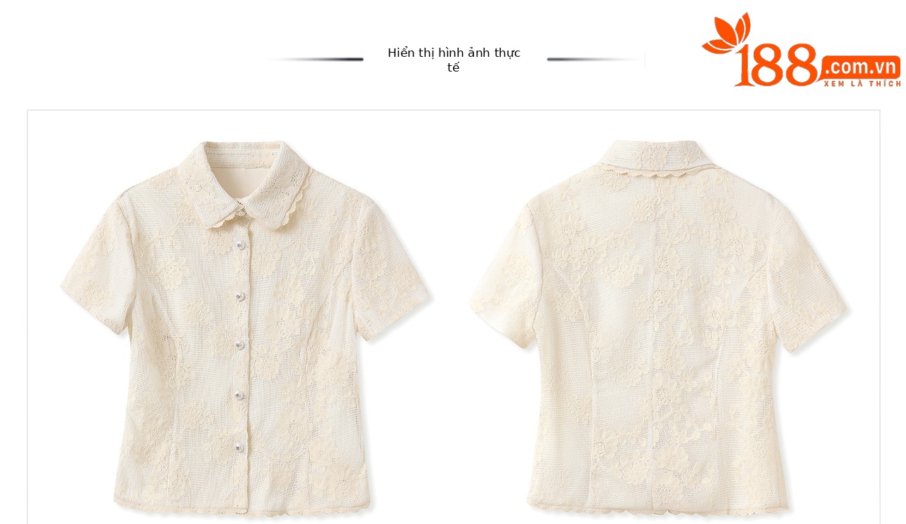Bộ áo sơ mi lưới ôm eo phong cách retro kết hợp chân váy phồng mùa hè ZX N5034 — Áo, Váy nửa màu mơ chi tiết 4