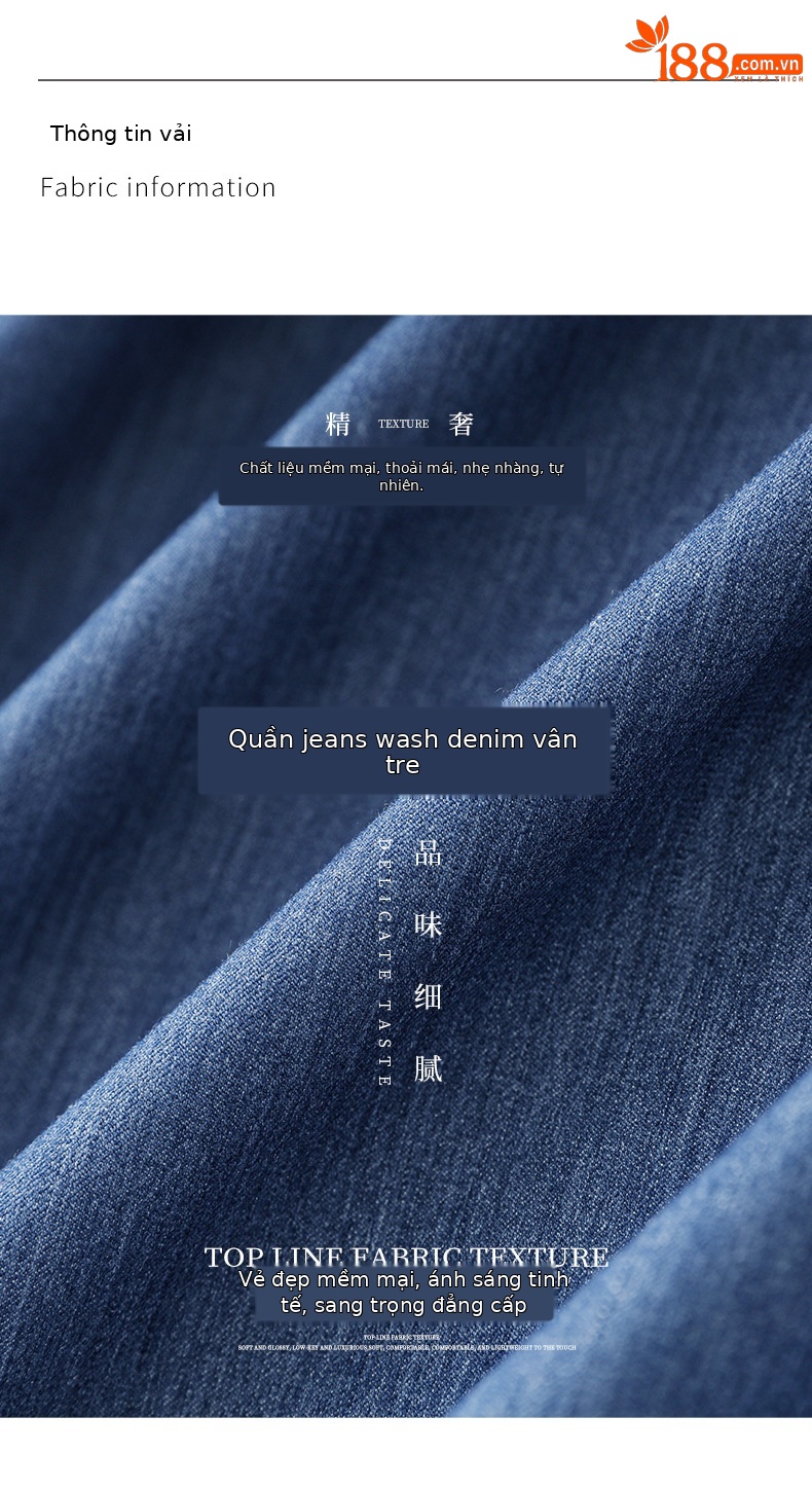 Váy liền denim sơ mi kiểu Pháp thắt eo thanh lịch — Màu xanh lam nhạt chi tiết 3