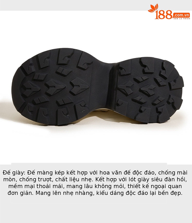 Dép sandal nữ quai chữ V đế dày thoáng khí — Len nguyên chất, Bạc chi tiết 7