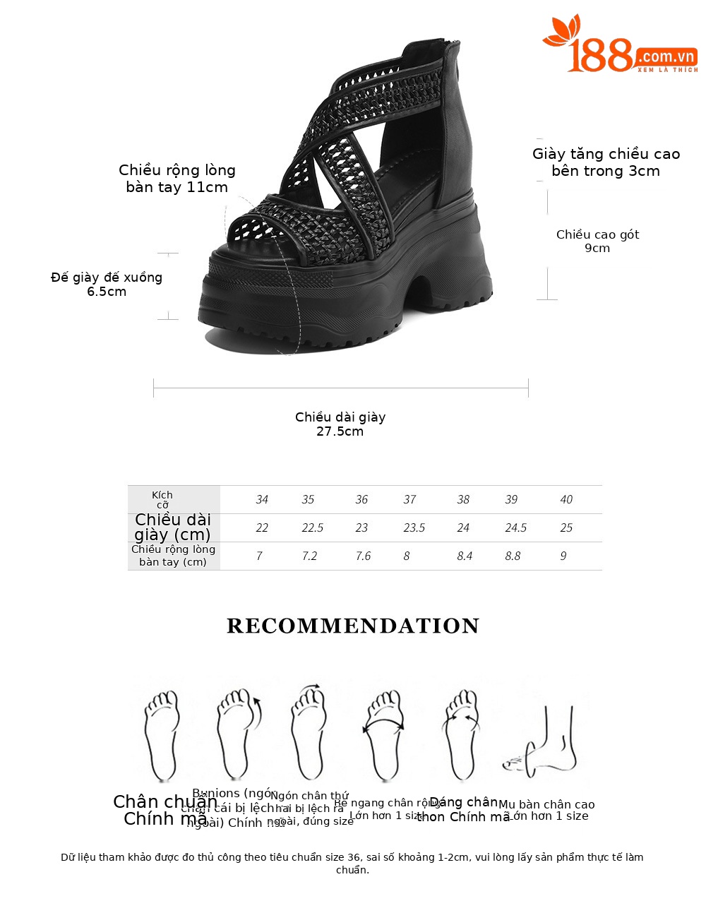 Sandal cao gót La Mã dệt quai ngang đế nêm hở mũi gót 12 cm — Màu vàng trắng, Màu đen, Màu trắng bạc chi tiết 3