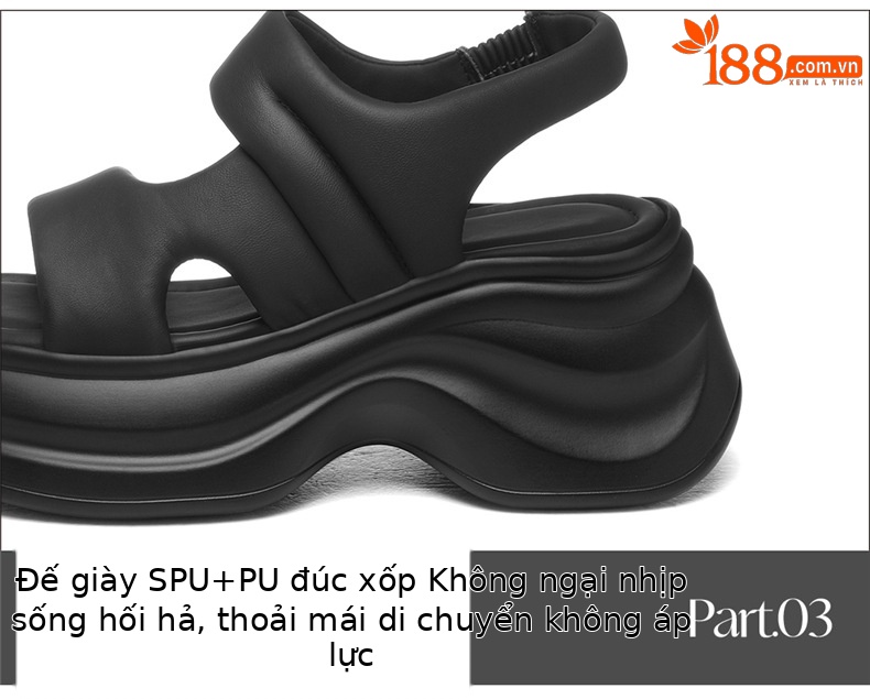Sandal nữ đế dày gót thấp mềm mại đi mùa hè — 7187 màu be, 7187 Màu đen chi tiết 17
