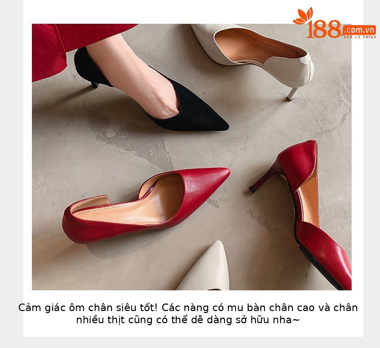 Giày sandal cao gót nữ mũi nhọn kín mũi hở gót, đế nhọn mềm đi làm — đen, màu đỏ tía, Màu trắng nhạt chi tiết 4