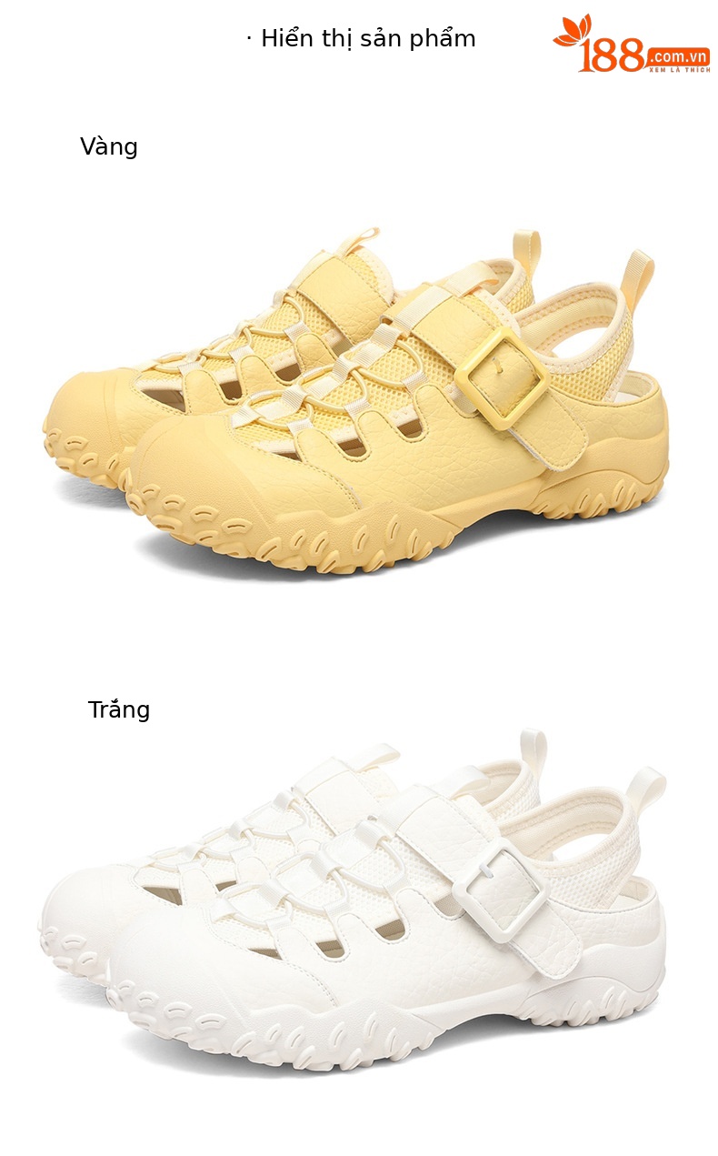 Giày thể thao lưới thoáng khí nữ mùa hè 2026, đế chống trơn, dáng sneaker chạy bộ — 7244 trắng, 7244màu vàng chi tiết 18