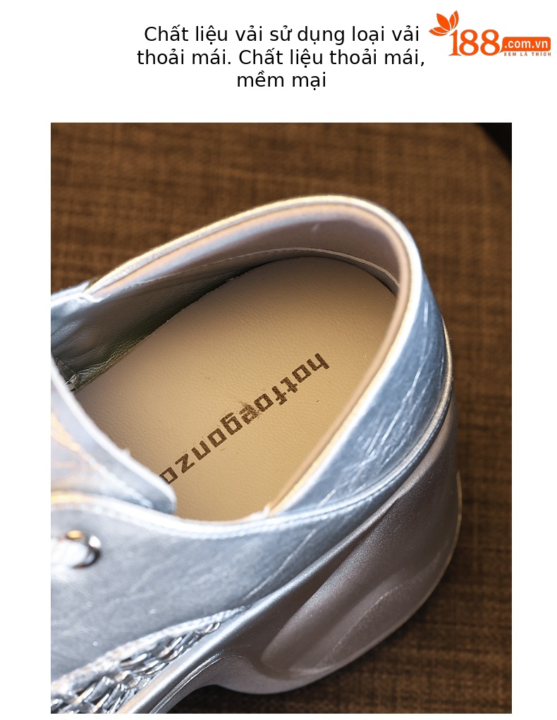 Giày sneaker nữ đế dày lưới thoáng khí, kiểu hai mang — Màu đen chi tiết 8