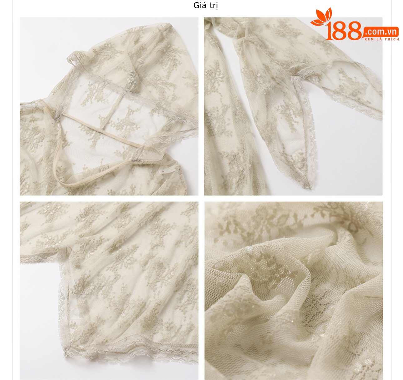 Đầm maxi nữ thắt eo thiết kế ren hoa cổ điển phong cách Trung Hoa mới — Váy liền chi tiết 5