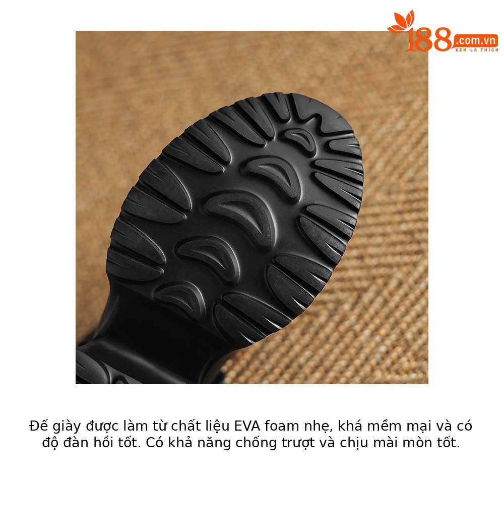 Giày sandal lỗ nữ đế xuồng platform cao 12 cm, bít mũi, dáng đế xốp nhẹ — đen, trắng chi tiết 18