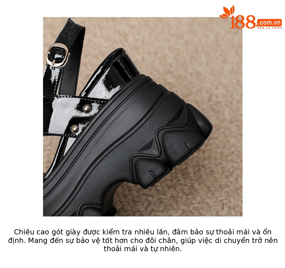 Xăng đan cao gót nữ da thật đế dày hở ngón đính đá phong cách La Mã — đen, vàng nhạt, trắng chi tiết 18