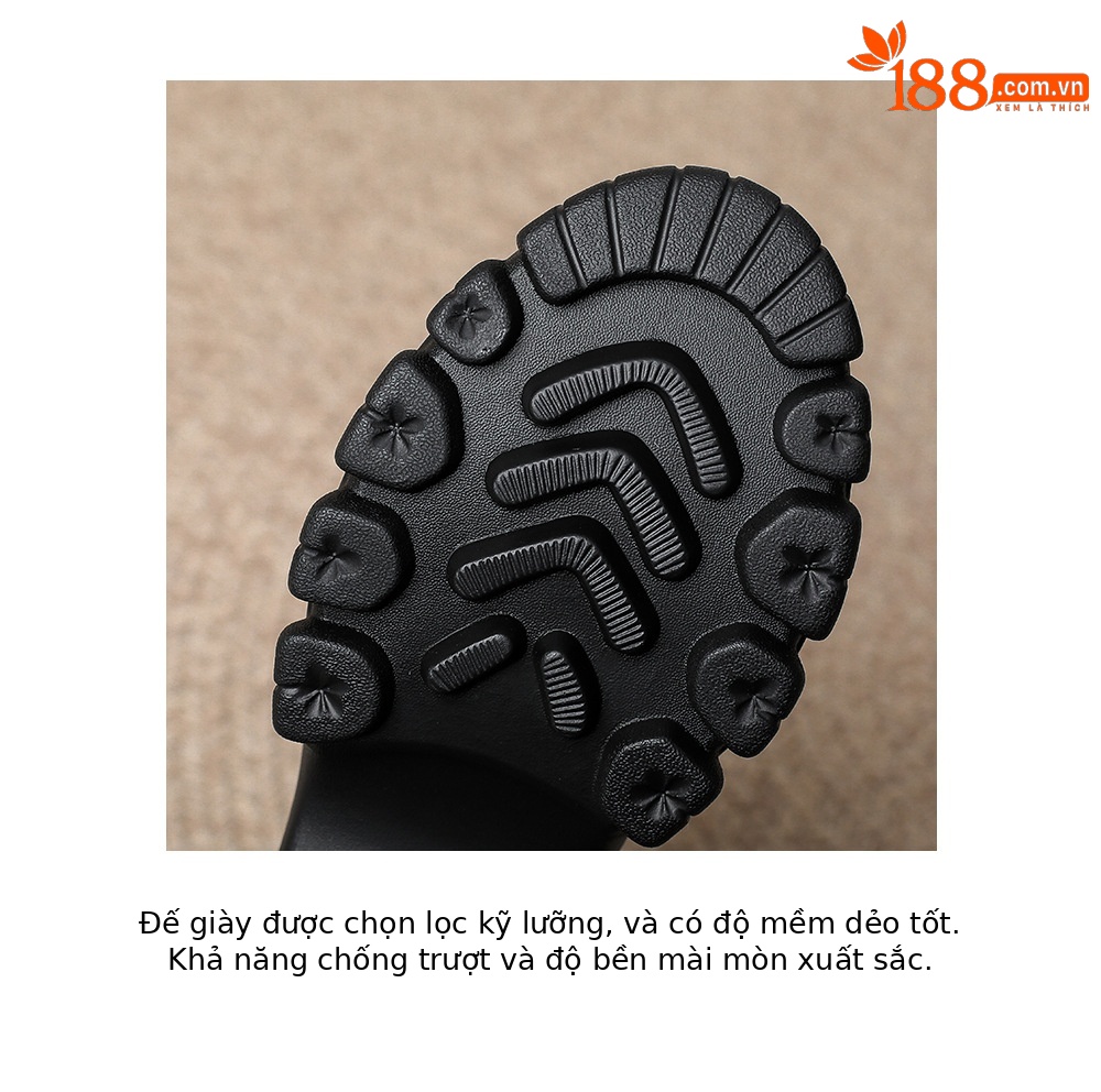 Xăng đan cao gót nữ da thật đế dày hở ngón đính đá phong cách La Mã — đen, vàng nhạt, trắng chi tiết 19