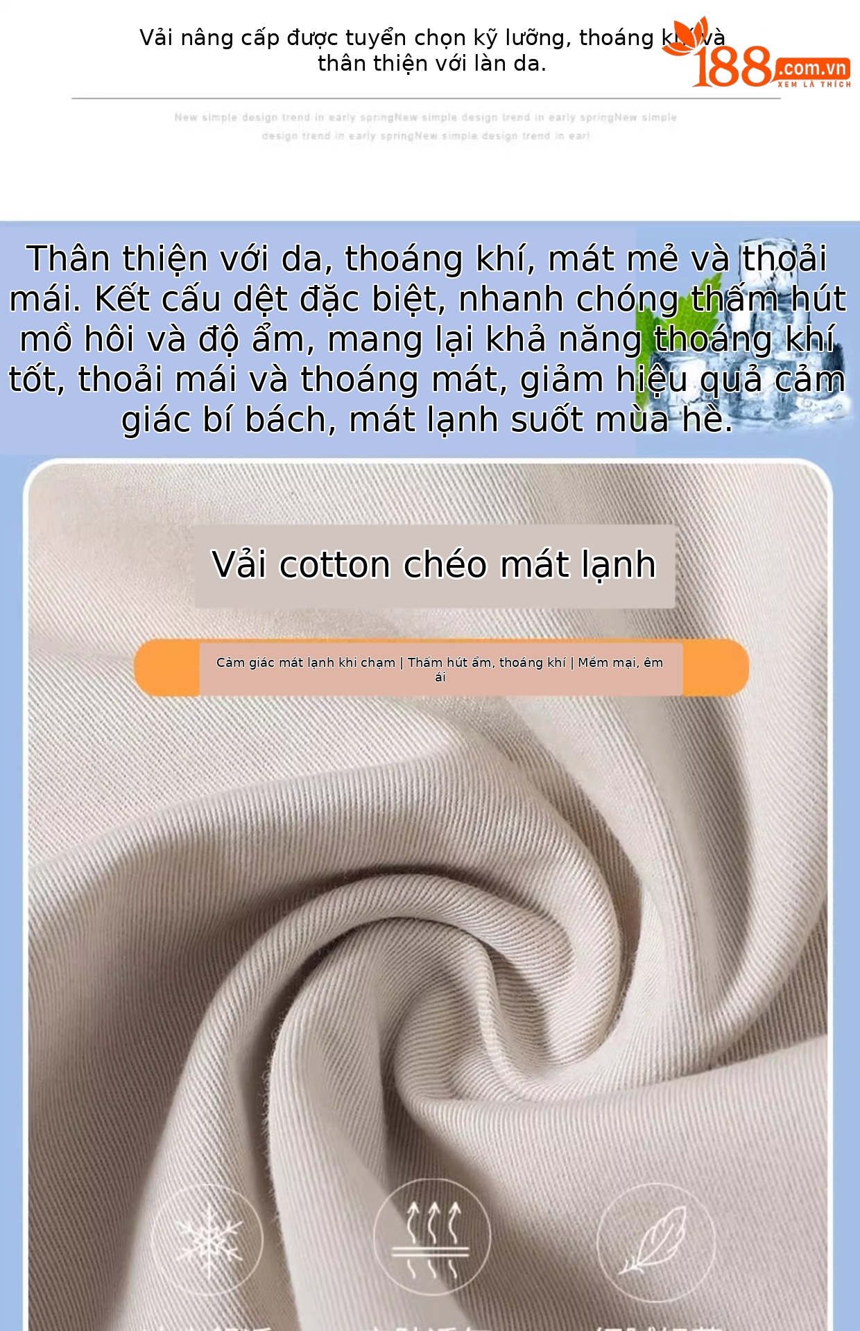 Quần short nữ cạp cao ống rộng dáng chữ A, chất liệu mỏng nhẹ mùa hè — Màu thẻ ([kích thước thẻ nhỏ]) chi tiết 2