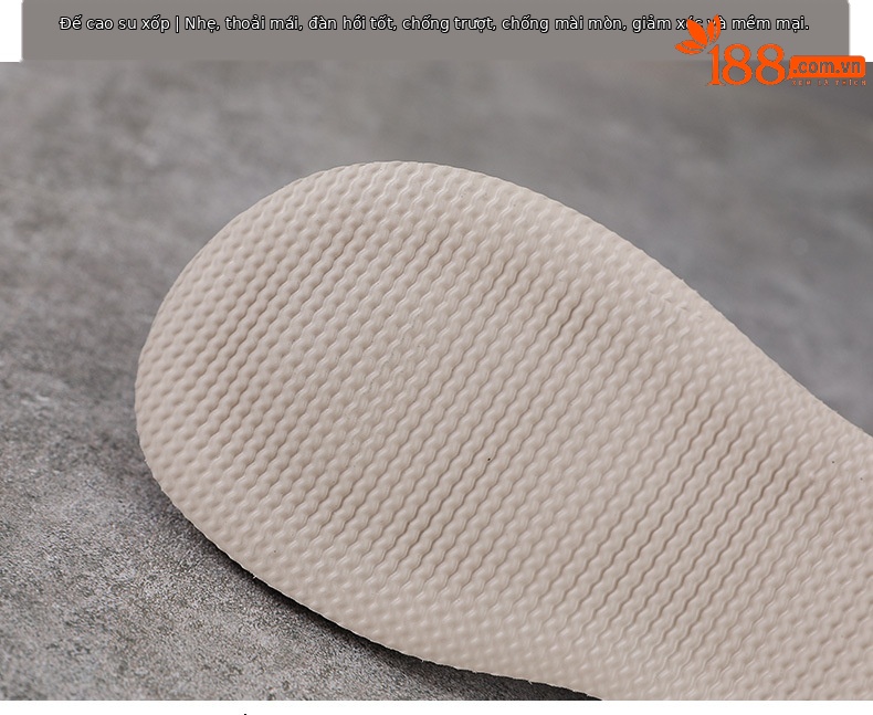 Sandal hở mũi nữ da bò thật đế dày phong cách La Mã cổ điển — Màu trắng be chi tiết 7