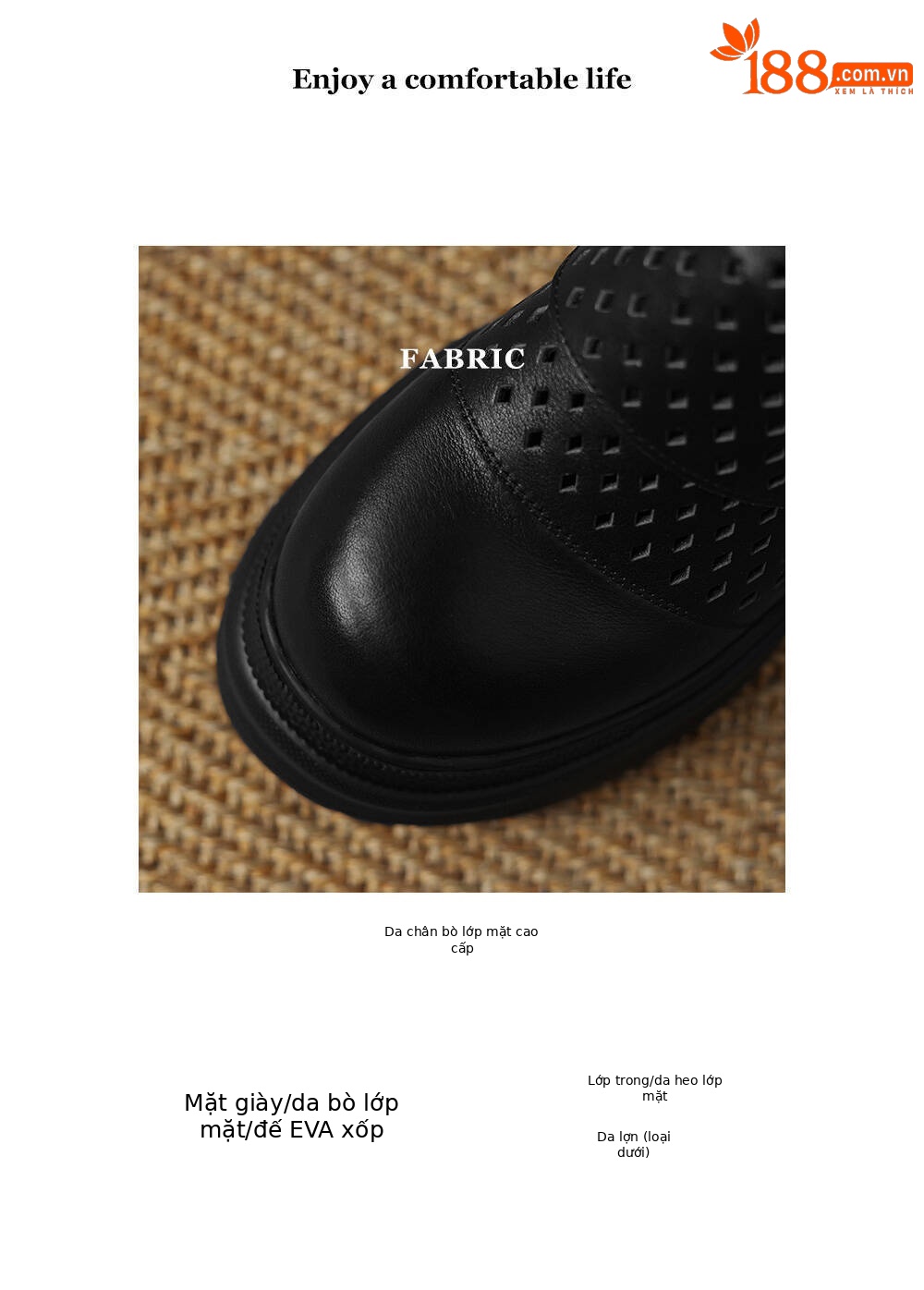 Sandal cao gót nữ đế xuồng 12cm bít mũi hở gót phong cách La Mã — Màu đen, Màu trắng chi tiết 2