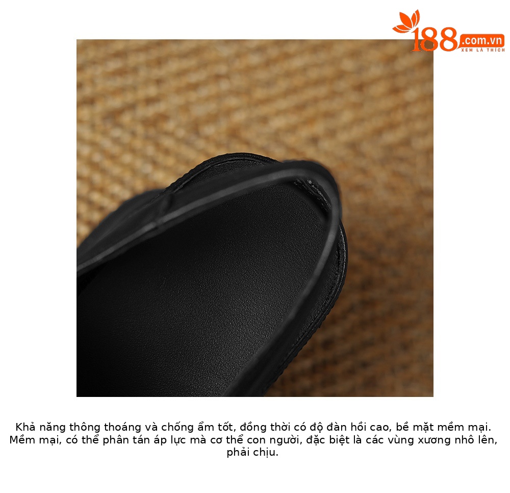 Sandal cao gót nữ đế xuồng 12cm bít mũi hở gót phong cách La Mã — Màu đen, Màu trắng chi tiết 16