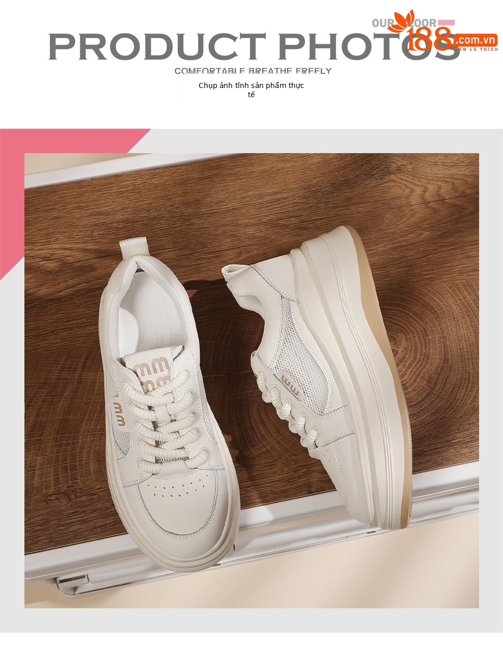 Giày sneaker nữ đế xuồng lưới thoáng khí, đế dày mềm, thời trang đa năng — JST 1802-1 màu đen, JST 1832-1 màu đen, JST 1923 trắng đen, JST 1802- 1m Màu chi tiết 8