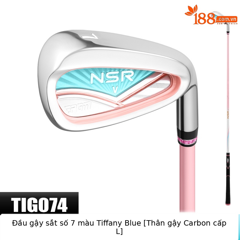 Gậy đánh golf PGM nữ số 7 sắt loại L, thép không gỉ carbon, đầu thanh tập luyện chuyên nghiệp — Tiffany Blue [TIG074] Sắt số 7 (Thanh carbon hạng L), Tiffany Blue [TIG074] Sắt số 7 (thanh thép 950), Bột san hô [TIG074] Sắt số 7 (Thanh carbon hạng L), Bột san hô [TIG074] Sắt số 7 (thanh thép 950)