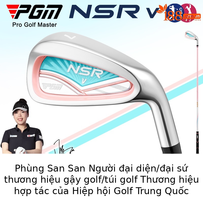 Gậy đánh golf PGM nữ số 7 sắt loại L, thép không gỉ carbon, đầu thanh tập luyện chuyên nghiệp — Tiffany Blue [TIG074] Sắt số 7 (Thanh carbon hạng L), Tiffany Blue [TIG074] Sắt số 7 (thanh thép 950), Bột san hô [TIG074] Sắt số 7 (Thanh carbon hạng L), Bột san hô [TIG074] Sắt số 7 (thanh thép 950)