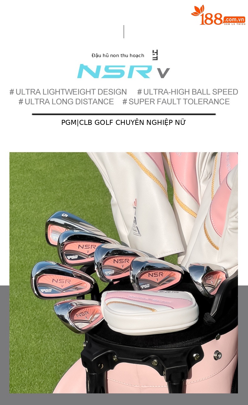 Gậy đánh golf PGM nữ số 7 sắt loại L, thép không gỉ carbon, đầu thanh tập luyện chuyên nghiệp — Tiffany Blue [TIG074] Sắt số 7 (Thanh carbon hạng L), Tiffany Blue [TIG074] Sắt số 7 (thanh thép 950), Bột san hô [TIG074] Sắt số 7 (Thanh carbon hạng L), Bột san hô [TIG074] Sắt số 7 (thanh thép 950) chi tiết 9