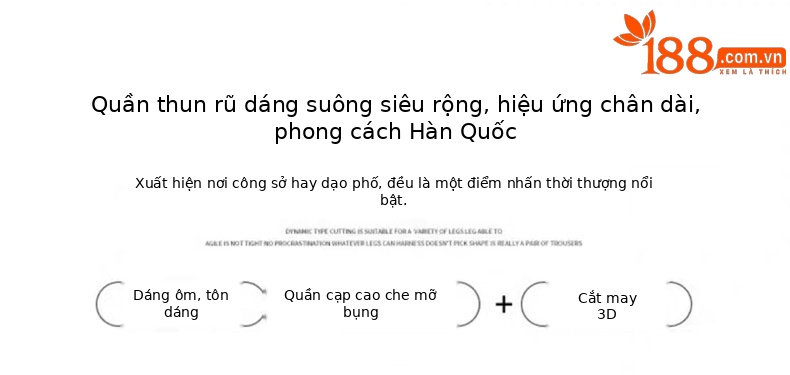 Quần jean nữ ống rộng cạp cao dáng suông mùa hè — Màu xanh lam chi tiết 7