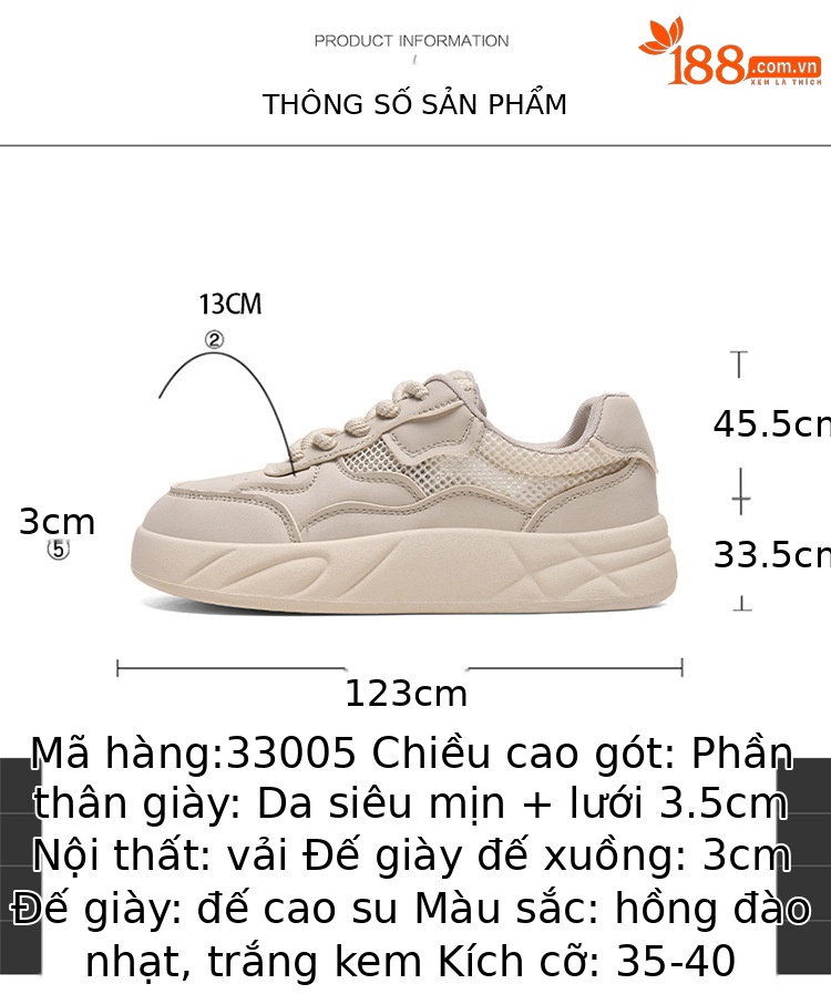Giày sneaker nữ da thật màu trắng lưới thoáng khí đế bằng mùa hè 2025 — JST 7193 màu đen kiểu nửa kéo, gót cao 6cm, JST 1802- 1m màu, chiều cao gót 4CM, LJ 33005 màu mơ nhạt gót cao 3.5cm, LJ 33005m gót trắng cao 3.5cm chi tiết 3