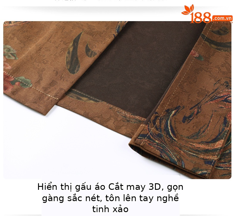 Bộ đồ lụa tơ tằm nam phong cách Trung Hoa mùa hè mỏng, quần dài tay ngắn dáng rộng — Bộ đồ đen 2280 chi tiết 30
