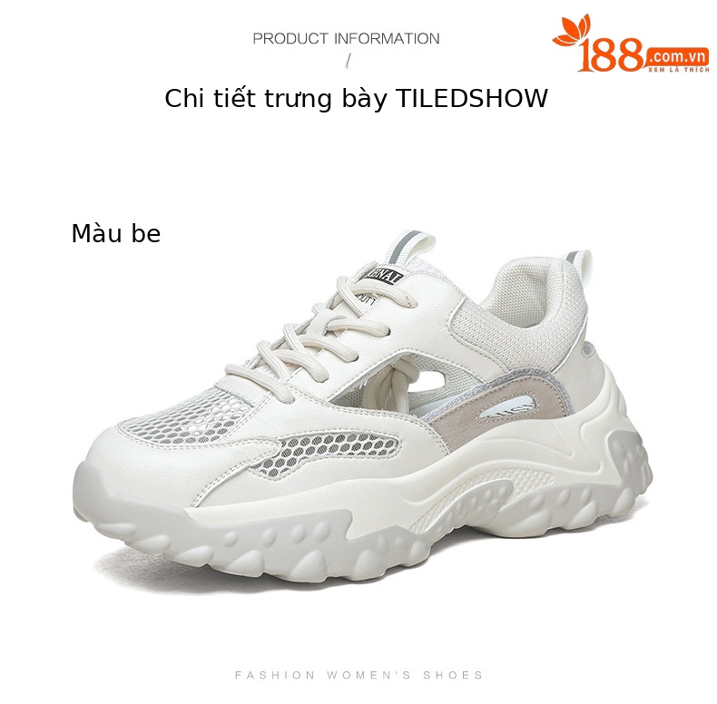 Giày thể thao sandal nữ đế dày kiểu bố, lưới thoáng khí mùa hè 2025 — ML 2192 gót bạc cao 5cm, LJ 58123 [Trắng] Chiều cao gót 5cm, L J 58121 [màu be] chiều cao gót 5cm, ML 6765 màu gót cao 5cm chi tiết 17