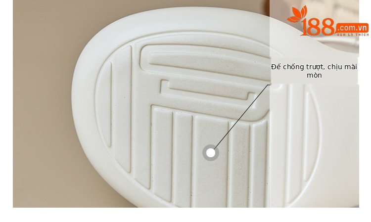 Dép lỗ ngọc trai Yichuan đế dày 6 cm kín mũi, cảm giác bước trên mây, mùa hè — đen chi tiết 19