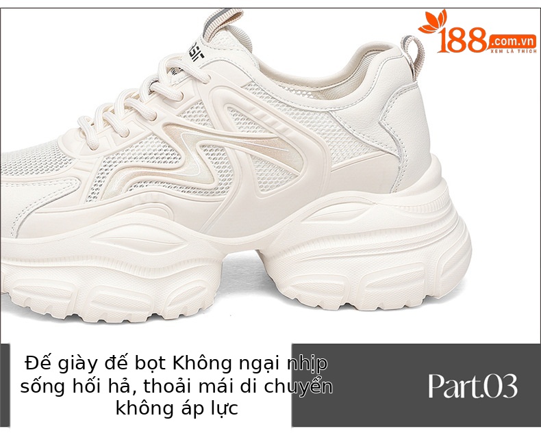 Giày sneaker nữ đế dày trắng mùa hè 2025 đế mềm thoáng khí — JST 1826-2 màu đen, JST 7142m bạc, JST 7009-1 xám xanh, JST 1826- 2m Trắng chi tiết 17