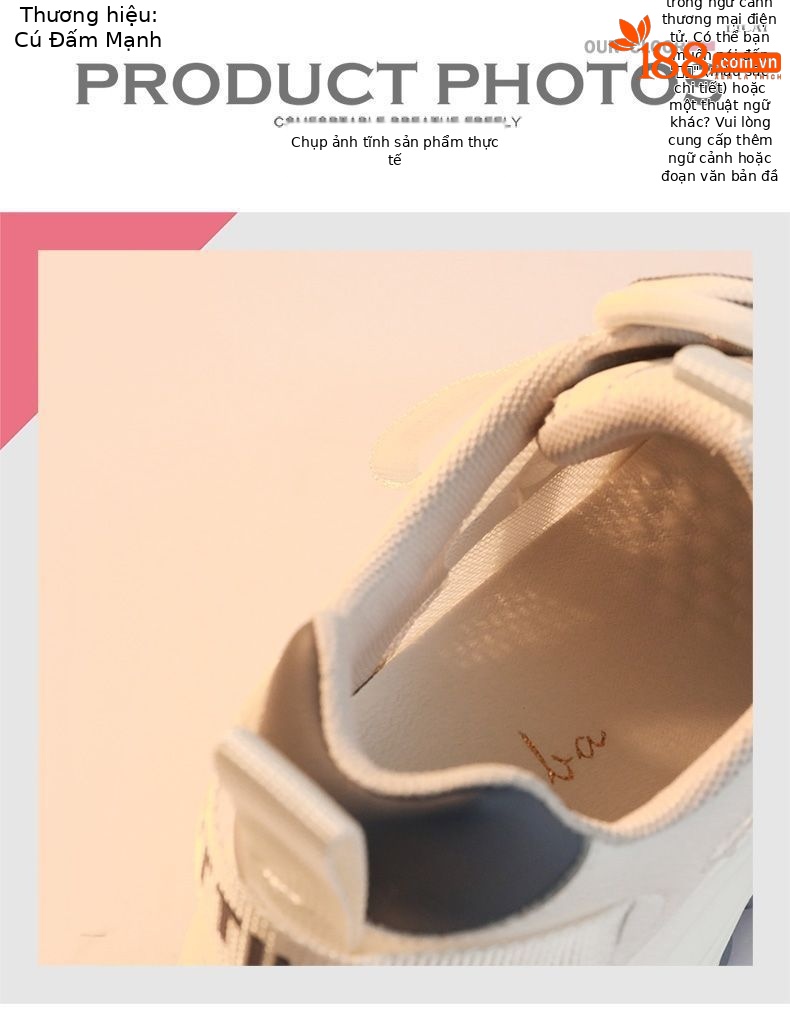 Giày sneaker nữ đế dày da thật thoáng khí mùa hè 2025 — JST 1269 màu xanh, JST 1269 quả mơ, LJ 58098 màu xám, DH 58275-1 Xanh chi tiết 7