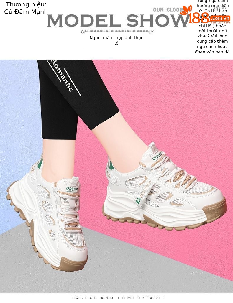 Giày sneaker nữ đế dày da thật thoáng khí mùa hè 2025 — JST 1269 màu xanh, JST 1269 quả mơ, LJ 58098 màu xám, DH 58275-1 Xanh chi tiết 8