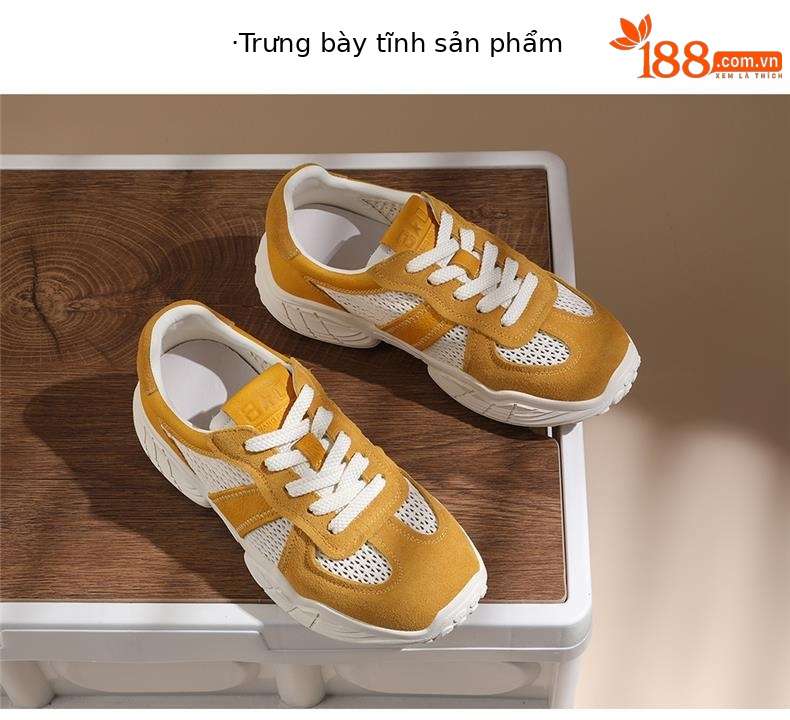 Giày thể thao nữ lưới thoáng khí cut-out mới 2025 — JST 7115 trái cây xanh, JST 7189 màu vàng, JST 7184m màu, JST 7216m màu chi tiết 13