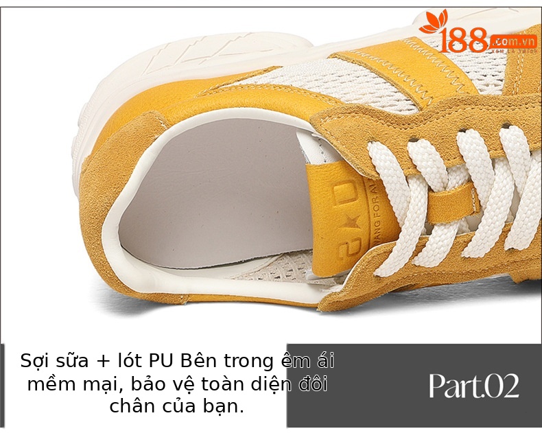 Giày thể thao nữ lưới thoáng khí cut-out mới 2025 — JST 7115 trái cây xanh, JST 7189 màu vàng, JST 7184m màu, JST 7216m màu chi tiết 16