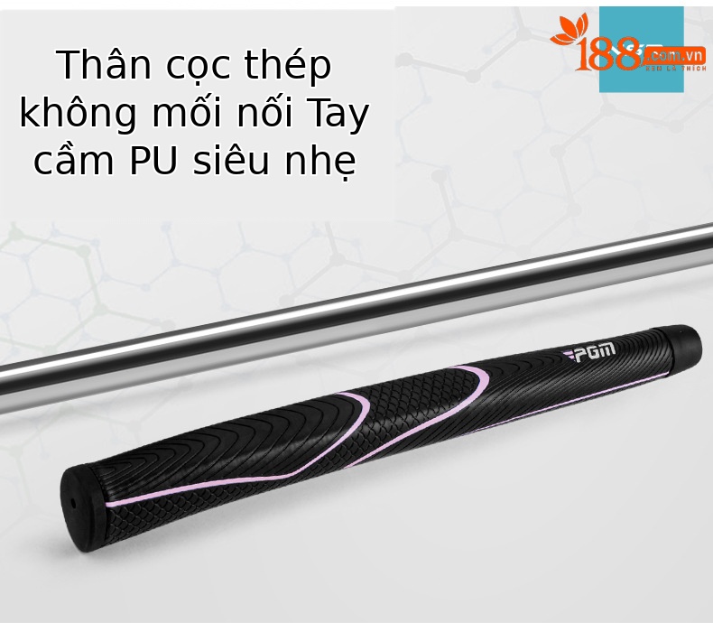 Gậy putter golf nữ PGM NSR V thép không gỉ trọng tâm thấp có đường ngắm — Bột san hô [TUG074] Nắp đầu thanh đẩy tay phải (thân trục thép) chi tiết 5