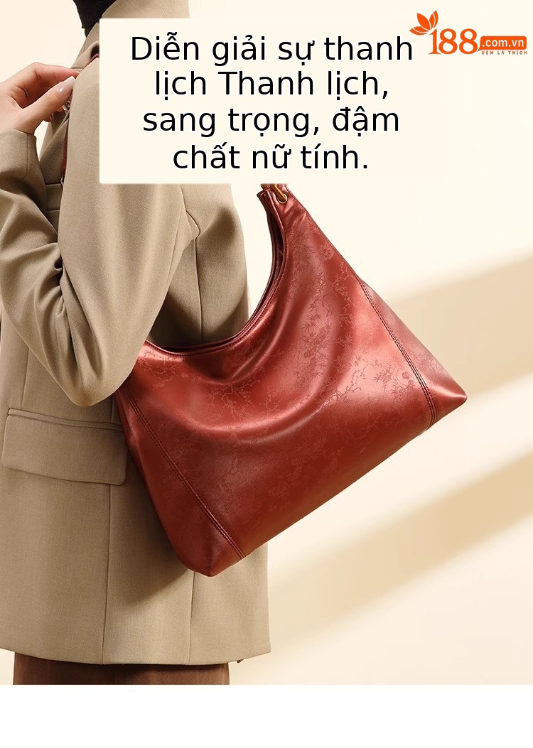 Túi tote da sáp dầu đeo chéo cổ điển dung tích lớn cho nữ chi tiết 1