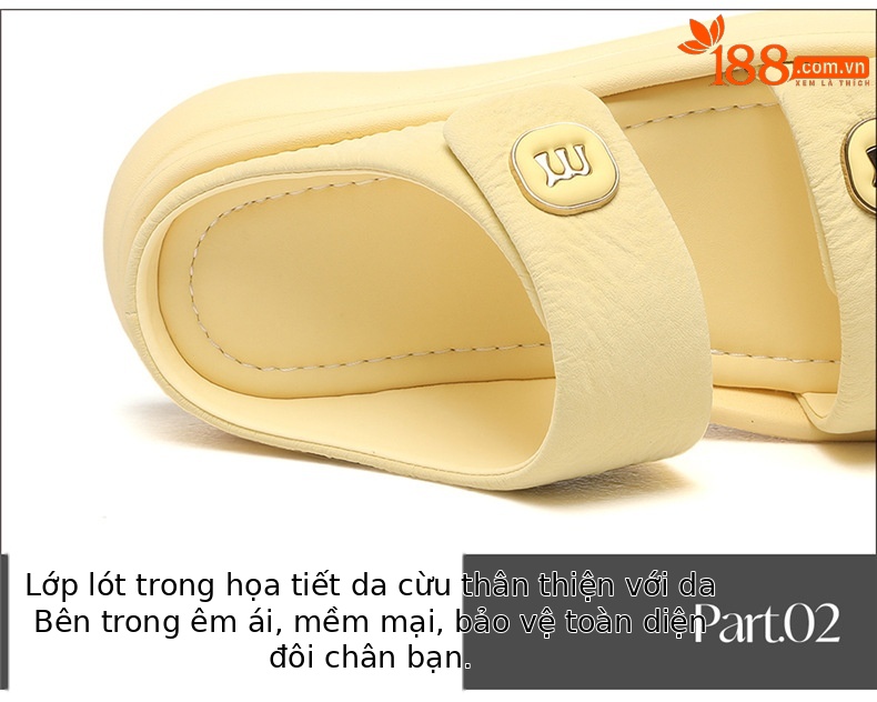 Dép thể thao đế dày nữ phong cách Pháp đi biển đa năng — 7207 màu be, 7207 màu vàng chi tiết 16