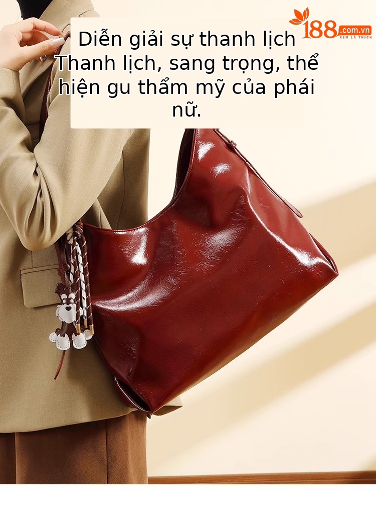 Túi Tote Dây Xích Nữ Dung Tích Lớn Thu Đông 2025 Mới Dễ Phối Màu Đi Làm Đeo Vai Đeo Nách Đeo Ngang chi tiết 1